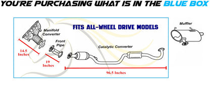 2014-2018 Mitsubishi Outlander 2.4L AWD Manifold Catalytic Converter Front Pipe & Catalytic Kit | EPA Approved