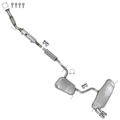 2006-2009 Volkswagen Rabbit 2.5L Exhaust Catalytic w/ Resonator & Muffler Kit | EPA Approved