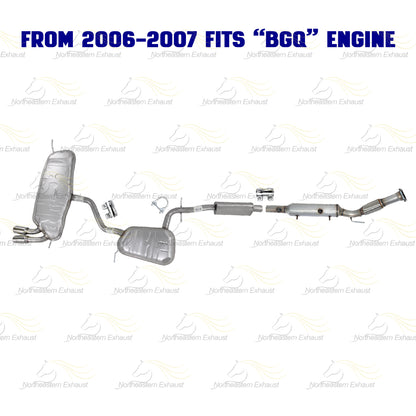 2006-2009 Volkswagen Rabbit 2.5L Exhaust Catalytic w/ Resonator & Muffler Kit | EPA Approved