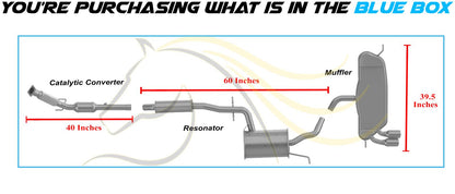 2010 Volkswagen Golf 2.5L Exhaust Catalytic w/ Resonator & Muffler Kit | EPA Approved