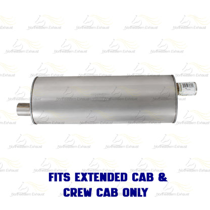 2005-2010 Dodge Dakota 3.7L & 4.7L Exhaust Muffler | Stainless Steel