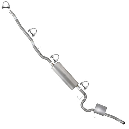 2007 RAM Dakota 3.7L & 4.7L Exhaust Intermediate Pipe Muffler & Tail Pipe Kit | Stainless Steel