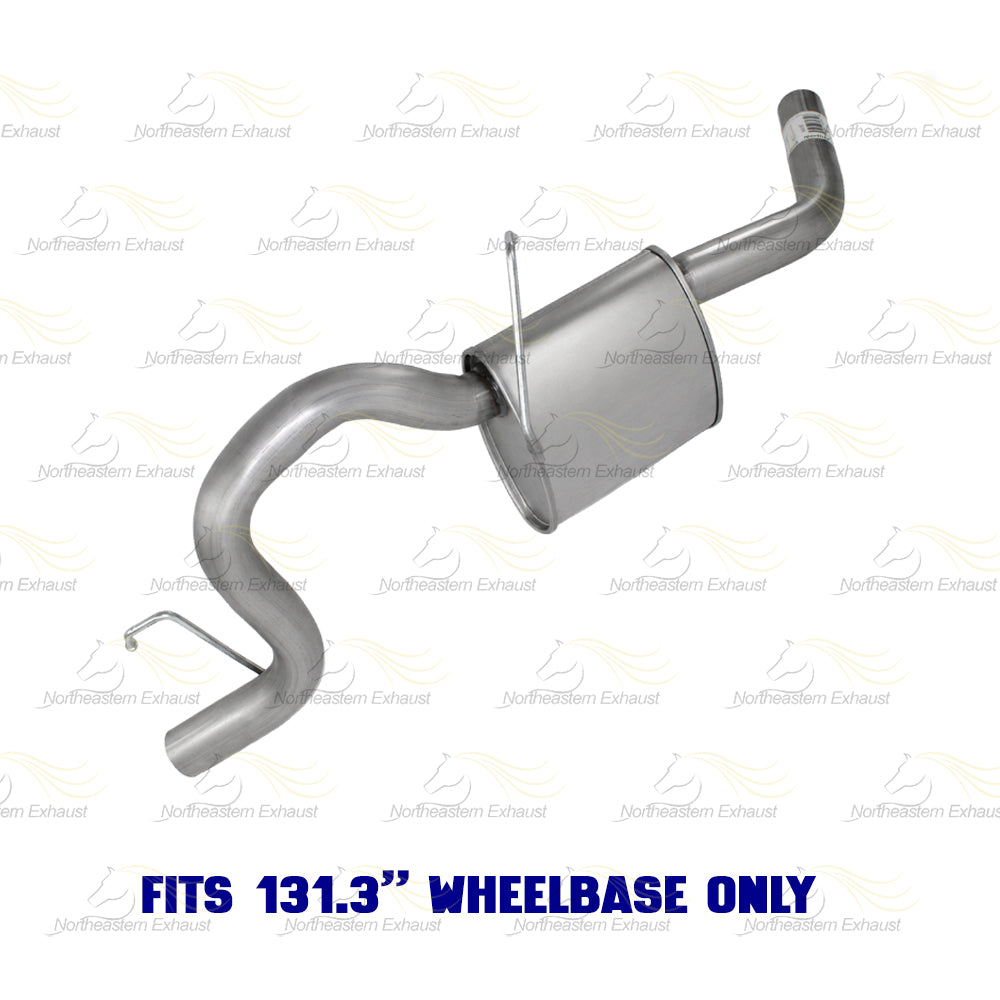 2007 RAM Dakota 3.7L & 4.7L Exhaust Intermediate Pipe Muffler & Tail Pipe Kit | Stainless Steel