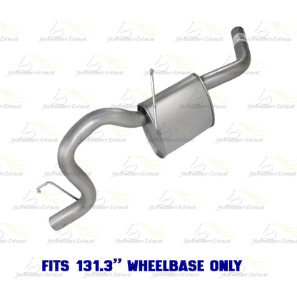 2007 RAM Dakota 3.7L & 4.7L Exhaust Intermediate Pipe Muffler & Tail Pipe Kit | Stainless Steel