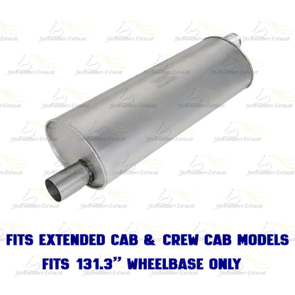 2007 Mitsubishi Raider 4.7L, 2008-2009 Mitsubishi Raider 3.7L Cat-Back Exhaust Kit | Stainless Steel