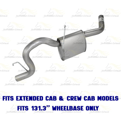 2007 Mitsubishi Raider 4.7L, 2008-2009 Mitsubishi Raider 3.7L Cat-Back Exhaust Kit | Stainless Steel
