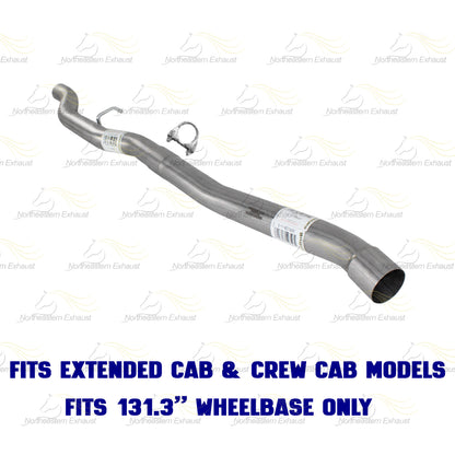 2005-2010 Dodge Dakota 4.7L Intermediate Pipe & Muffler Exhaust Kit | Stainless Steel