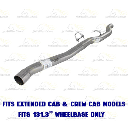 2007-2009 Mitsubishi Raider 3.7L 4.7L Intermediate Pipe & Muffler Exhaust Kit | Stainless Steel
