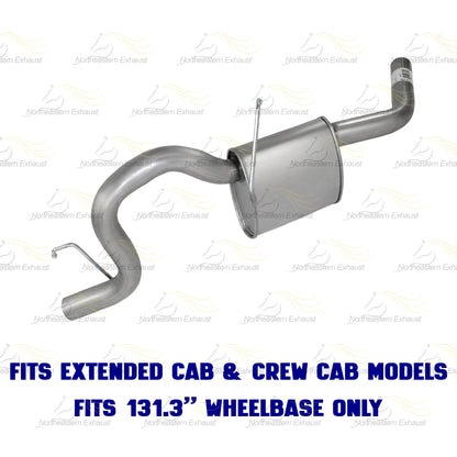 2005-2010 Dodge Dakota 3.7L 4.7L Exhaust Muffler & Tail Pipe Kit | Stainless Steel
