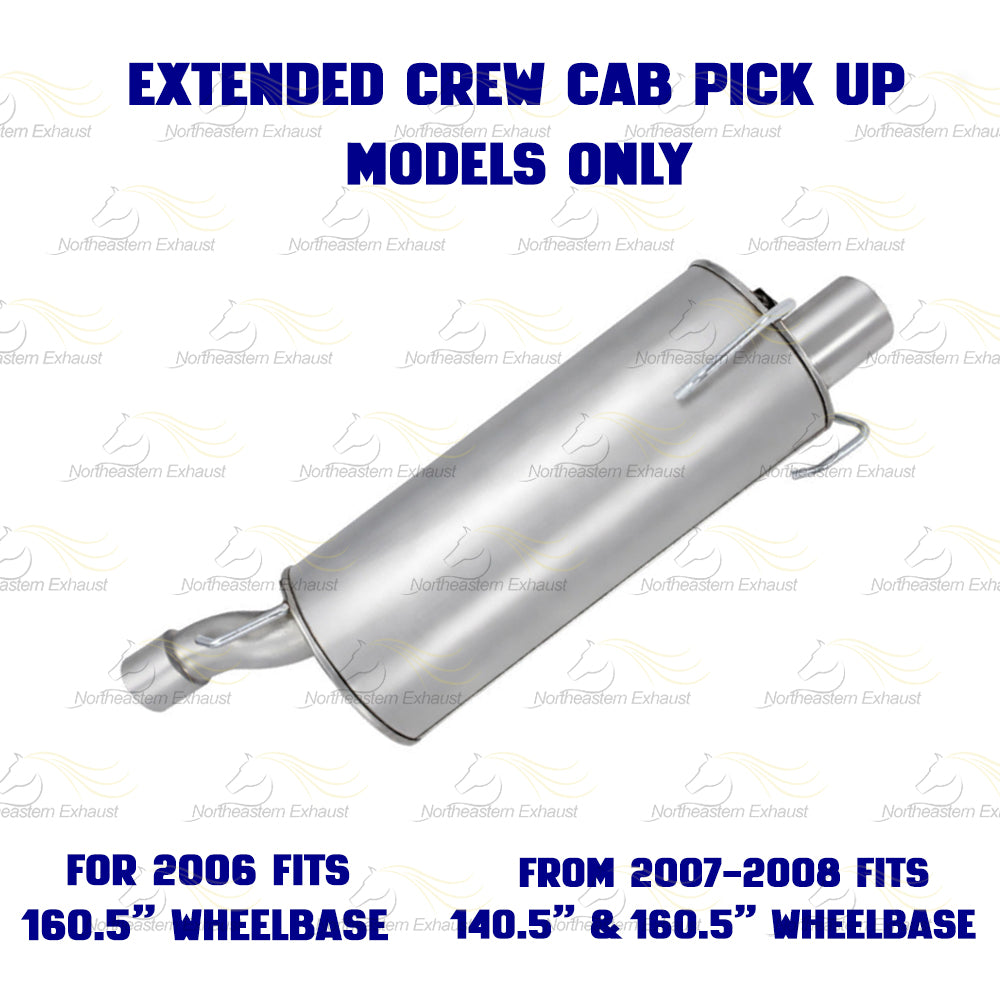 2006-2008 Dodge Ram 3500 5.7L Exhaust Intermediate Pipe & Muffler Kit | Stainless Steel