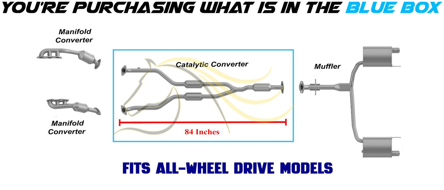 2006-2012 Lexus IS250 2.5L AWD Exhaust Rear Catalytic Converter | Stainless Steel | EPA Approved