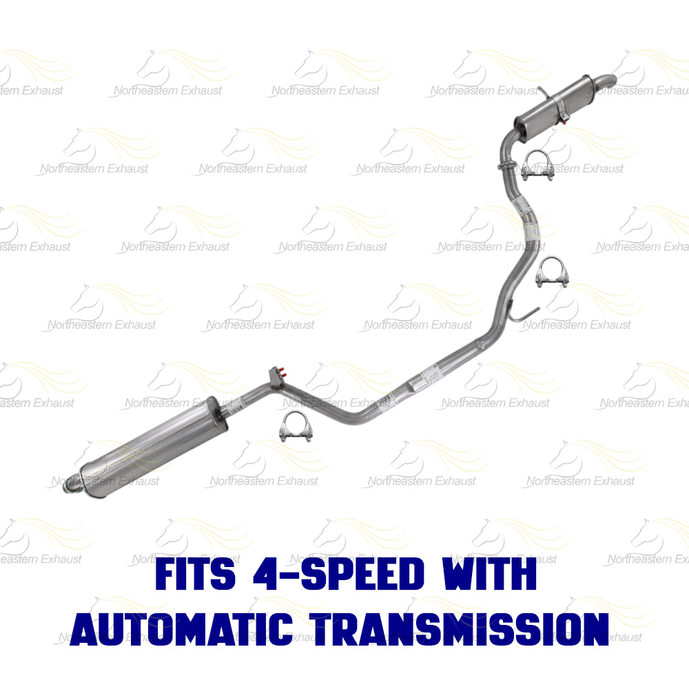 2004-2006 Nissan Quest 3.5L Rear Catalytic & Muffler w/ Resonator and Tail Pipe Kit | EPA Approved