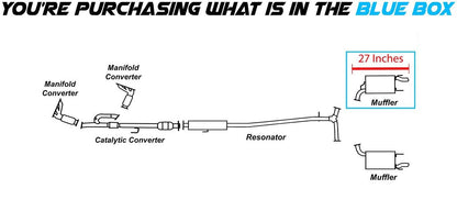 2007-2011 Toyota Camry 3.5L Passenger Side Exhaust Muffler