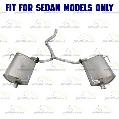 2009-2013 Subaru Impreza 2.5L SEDAN Northeastern Exhaust Y-Pipe Pair of Muffler