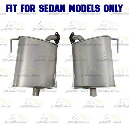 2009-2013 Subaru Impreza 2.5L SEDAN Northeastern Exhaust Y-Pipe Pair of Muffler