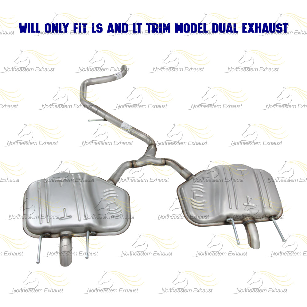 Northeastern Exhaust 2013-2016 Chevy Malibu Limited Y-Pipe and Pair of Muffler