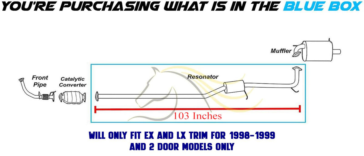 Northeastern Exhaust 1998-2002 Honda Accord 2.3L 2-Door Resonator Pipe