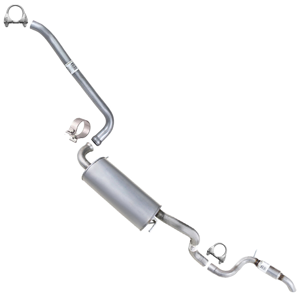 2011-2016 Chrysler Town & Country 3.6L Intermediate Pipe, Muffler & Resonator Kit | Stainless Steel