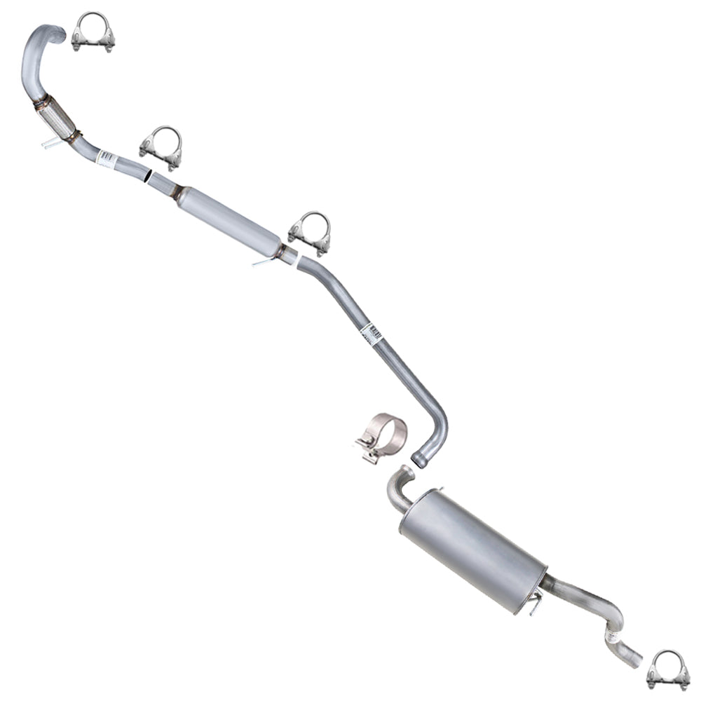 2011-2014 Volkswagen Routan 3.6L Resonator Intermediate Pipe & Muffler Kit | Stainless Steel