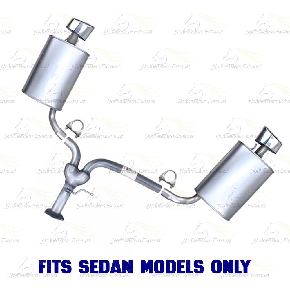2013-2017 Honda Accord 3.5L Exhaust Y Pipe w/ Pair of Muffler Kit | Stainless Steel | SEDAN