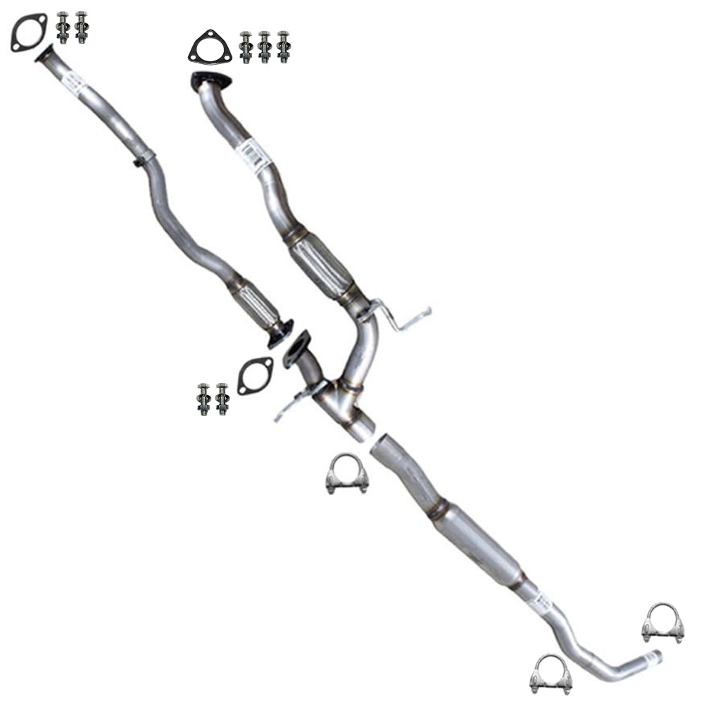 2014-2018 Jeep Cherokee 3.2L Exhaust Front Pipe, Y-Pipe & Resonator Kit | Stainless Steel