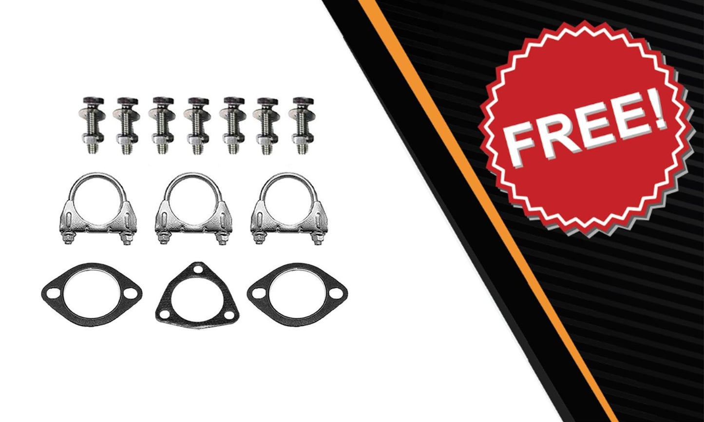 2014-2018 Jeep Cherokee 3.2L Exhaust Front Pipe, Y-Pipe & Resonator Kit | Stainless Steel