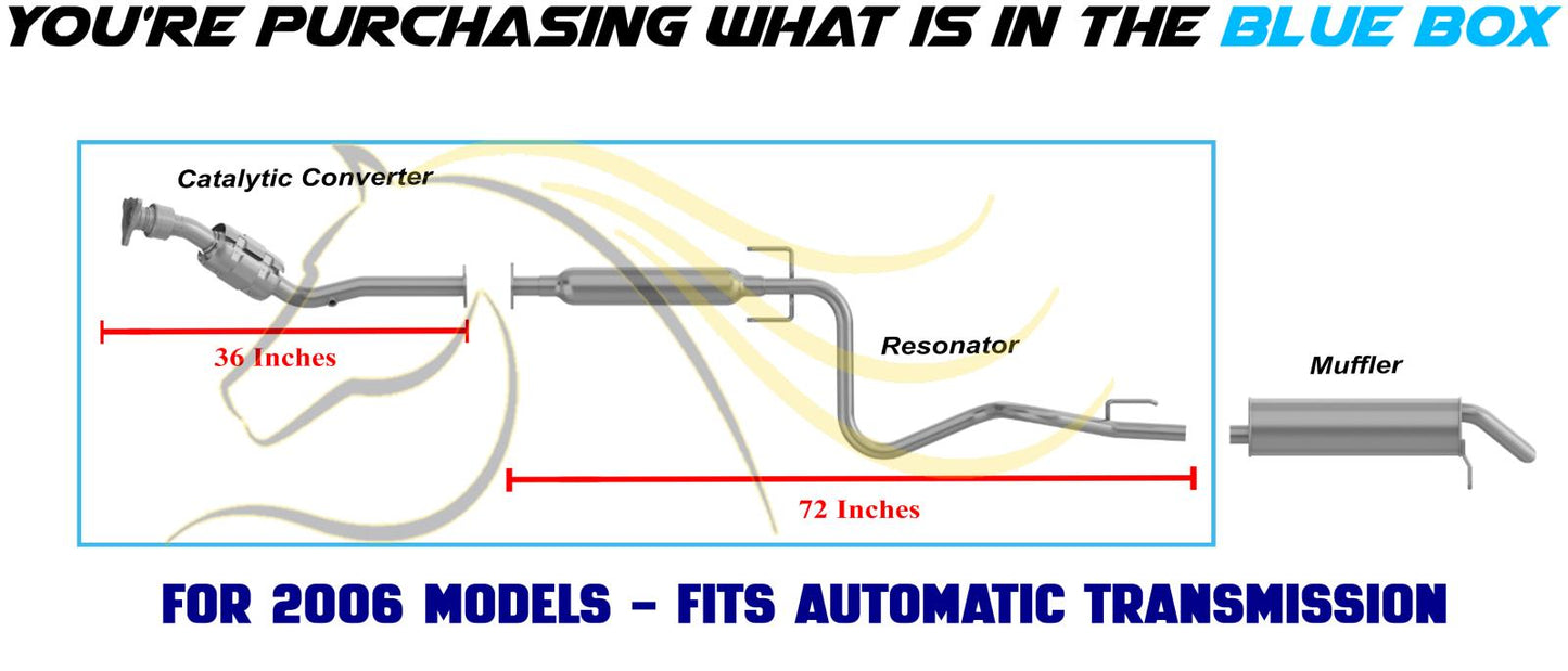 2005-2007 Saturn Ion 2.2L Exhaust Catalytic Converter & Resonator Kit  | EPA Approved