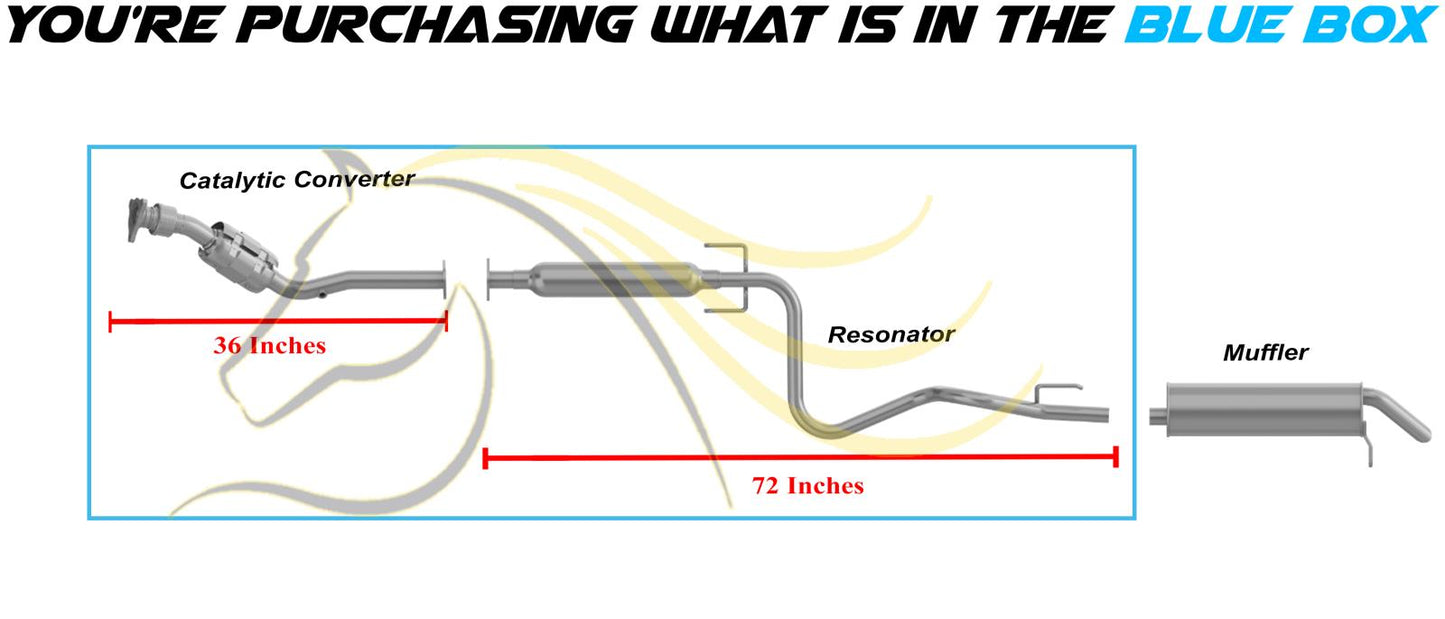 2007 Saturn Ion 2.4L Exhaust Catalytic Converter & Resonator Kit  | EPA Approved