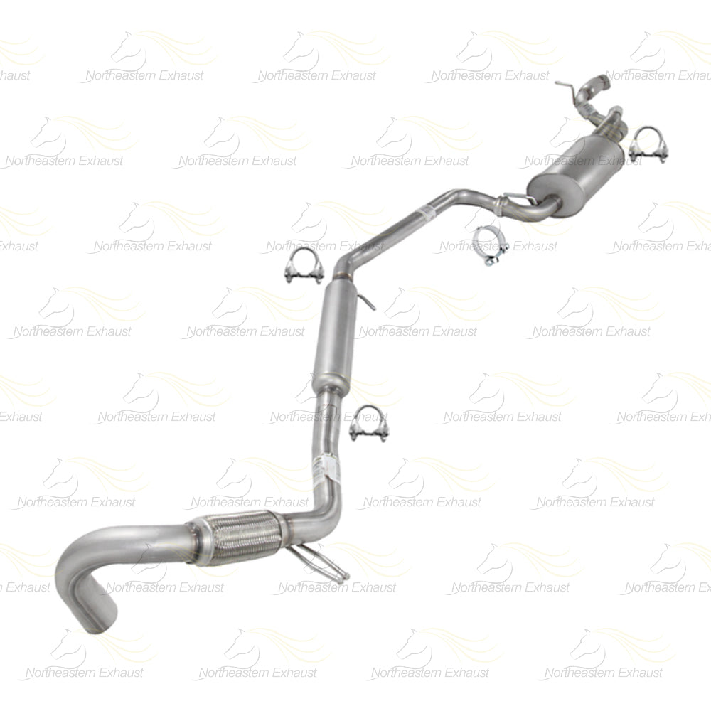 2011-2016 Chrysler Town & Country 3.6L Resonator Exhaust Pipe & Muffler Kit | Stainless Steel