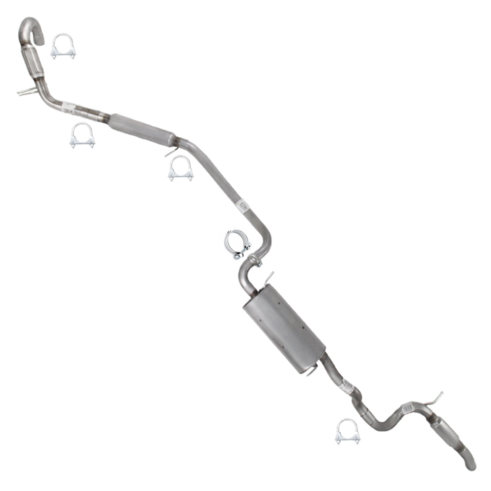 2012-2015 Ram C/V 3.6L Resonator Exhaust Pipe & Muffler Kit | Stainless Steel
