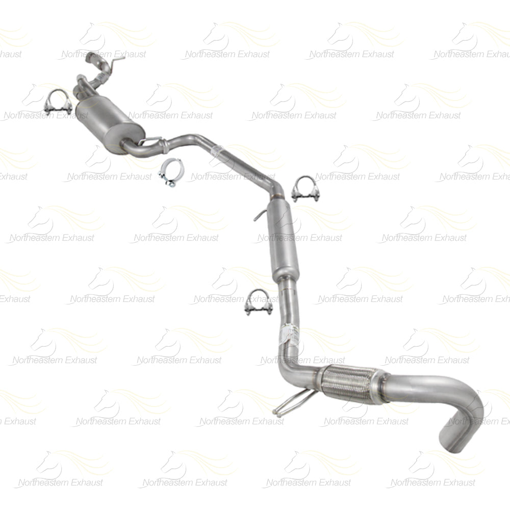 2011-2014 Volkswagen Routan 3.6L Resonator Exhaust Pipe & Muffler Kit | Stainless Steel