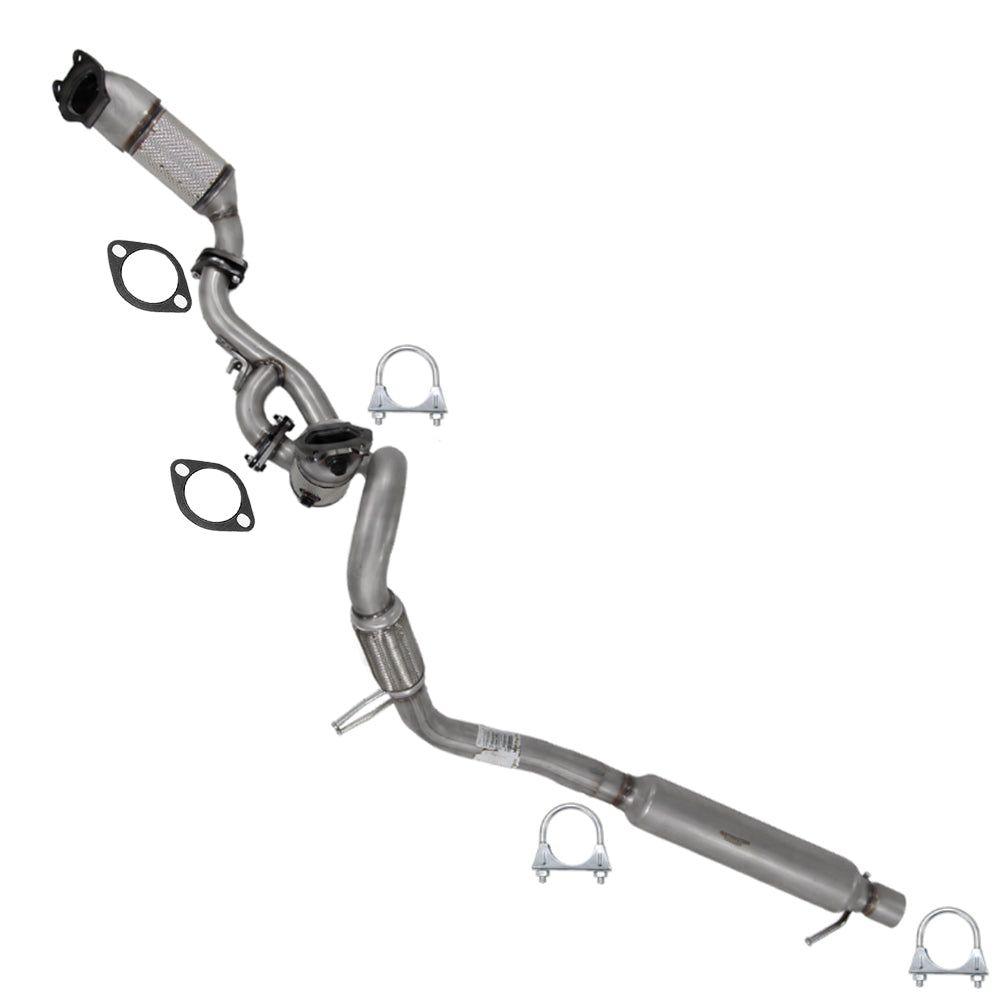 2012-2015 Ram C/V 3.6L Pair of Catalytic w/ Y Pipe & Resonator Kit | EPA Approved
