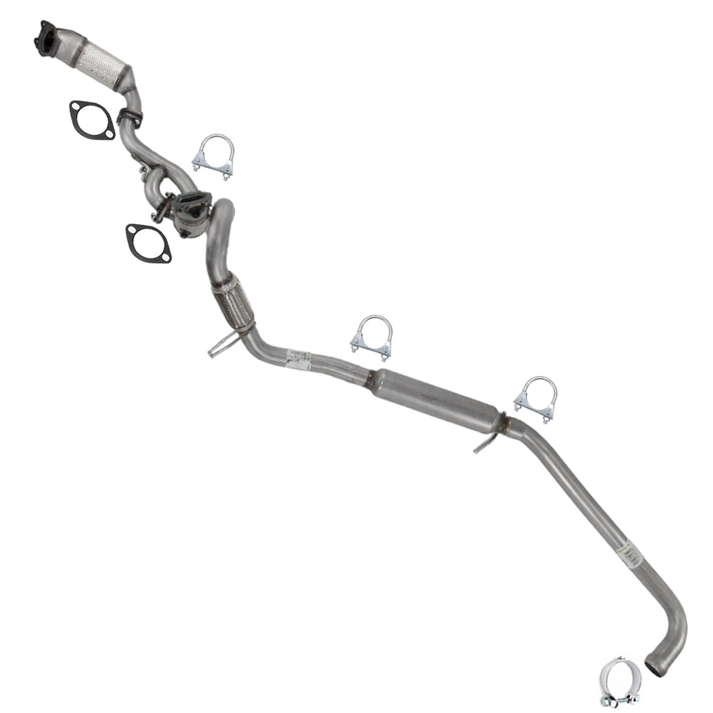 2012-2015 Ram C/V 3.6L 3.6L Pair of Catalytic, Y-Pipe, Resonator & Intermediate Pipe Kit