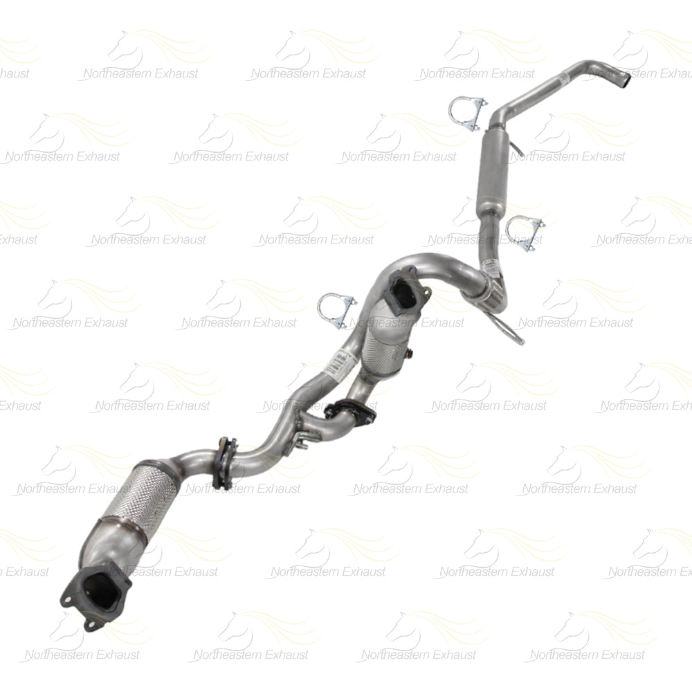 2011-2014 Volkswagen Routan 3.6L Pair of Catalytic, Y-Pipe, Resonator & Intermediate Pipe Kit