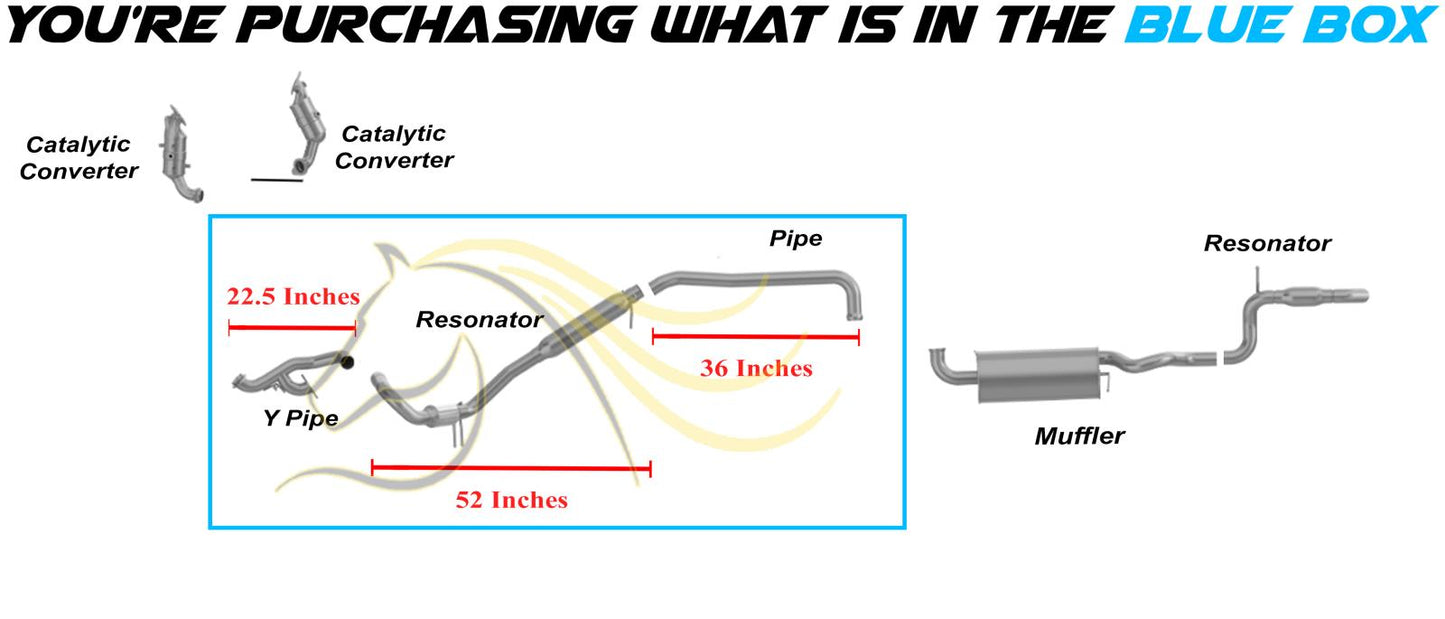 2011-2020 Dodge Grand Caravan 3.6L Exhaust Y Pipe Resonator Kit