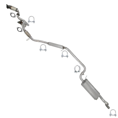 2012-2015 Ram C/V 3.6L 3.6L Pair of Catalytic Y-Pipe Resonator Intermediate Pipe & Muffler Kit