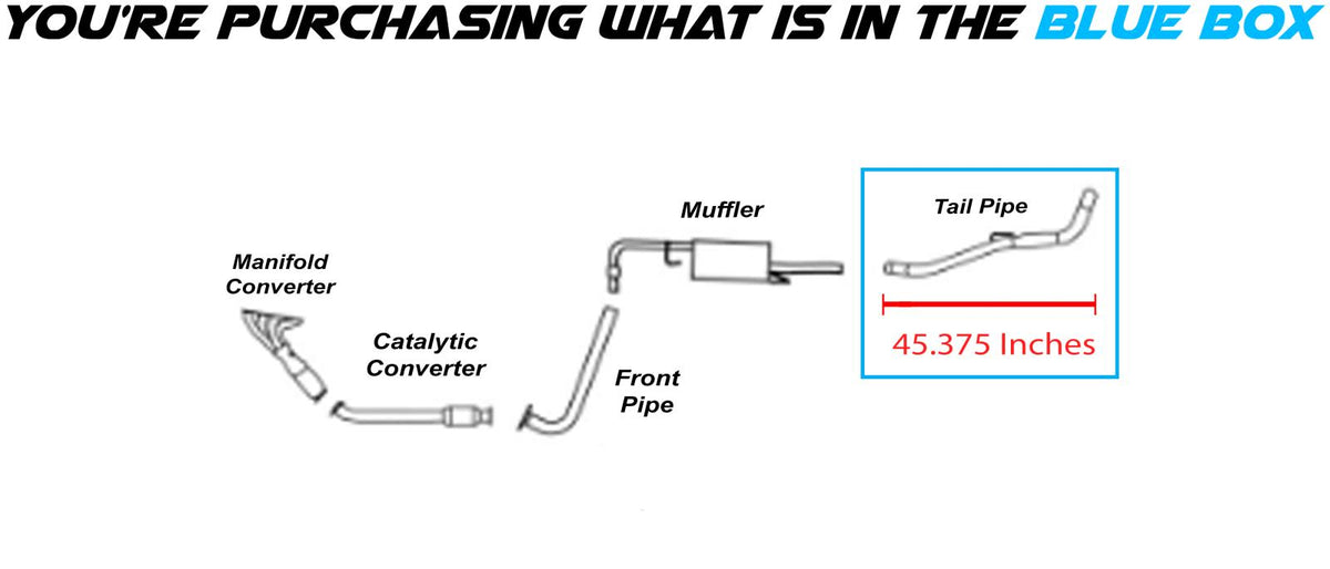 2005-2019 Nissan Frontier 2.5L 4.0L Northeastern Exhaust Pipe | Stainless Steel