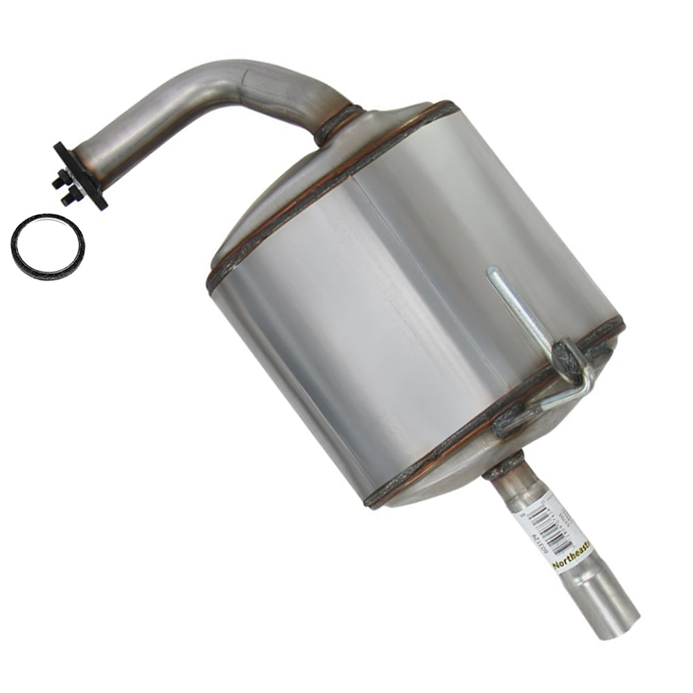 2007-2009 Nissan Altima 3.5L SEDAN Exhaust Passenger Side Rear Muffler | Stainless Steel