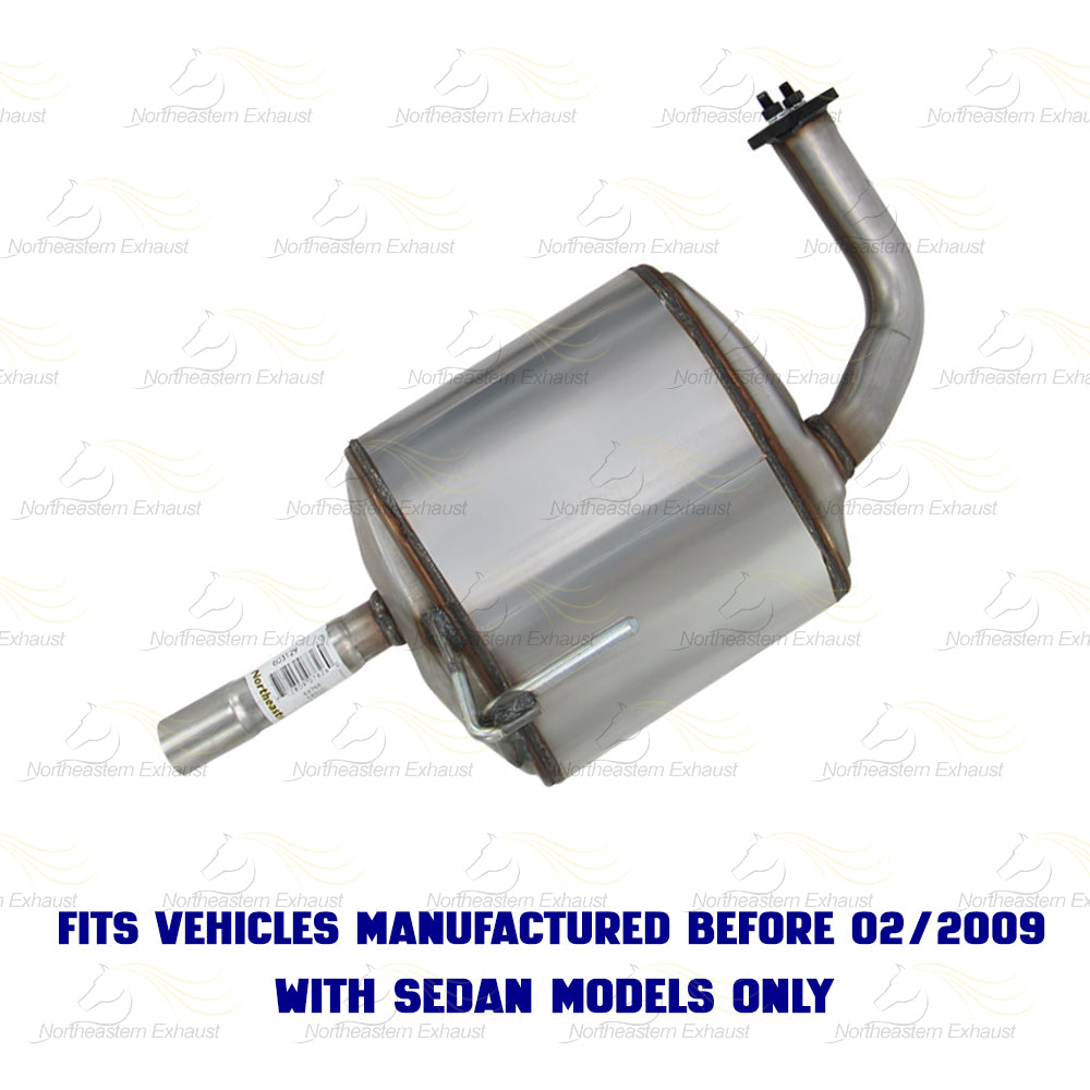 2007-2009 Nissan Altima 3.5L SEDAN Exhaust Passenger Side Rear Muffler | Stainless Steel
