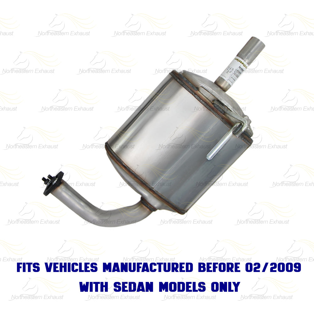 2007-2009 Nissan Altima 3.5L SEDAN Exhaust Driver Side Rear Muffler | Stainless Steel