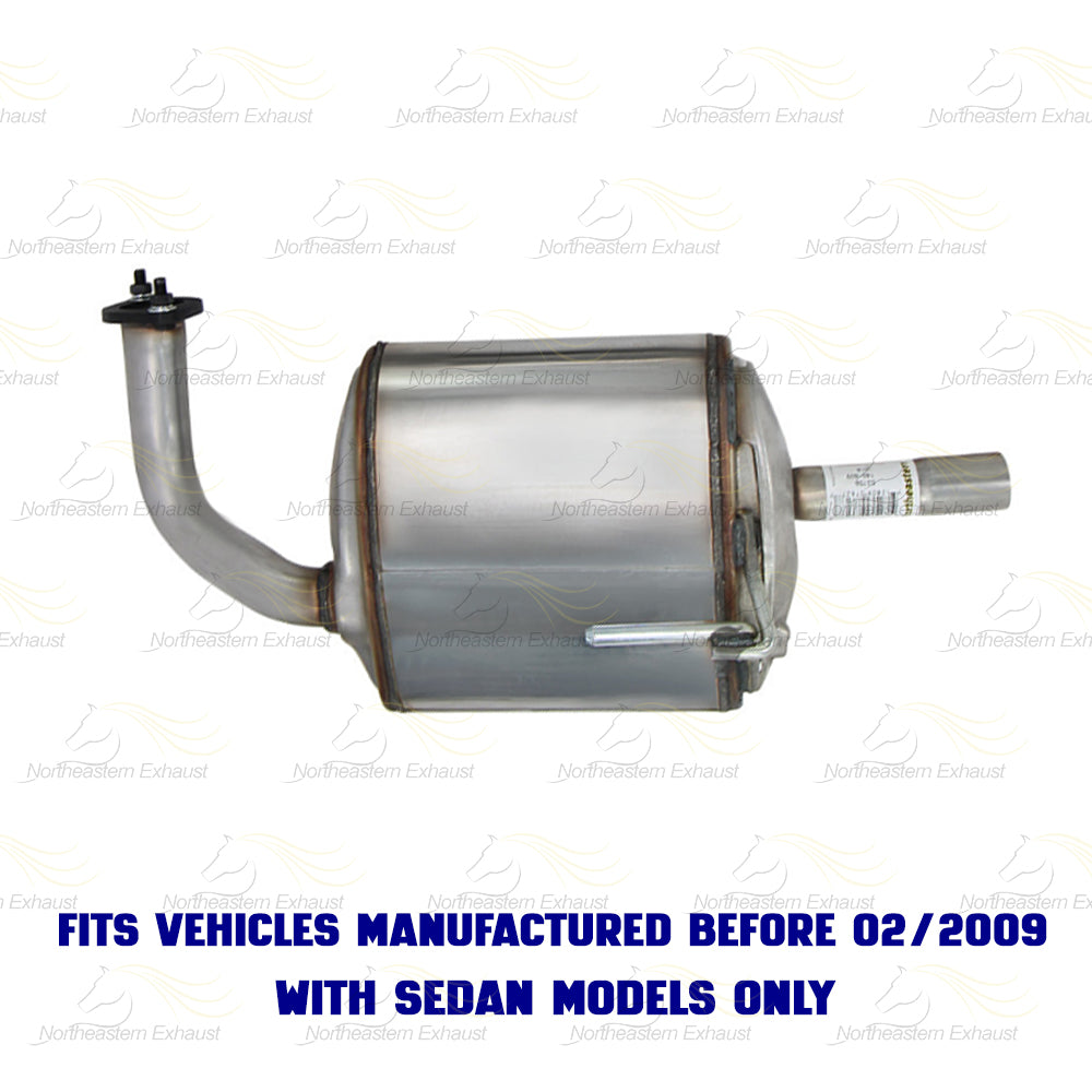 2007-2009 Nissan Altima 3.5L SEDAN Exhaust Driver Side Rear Muffler | Stainless Steel