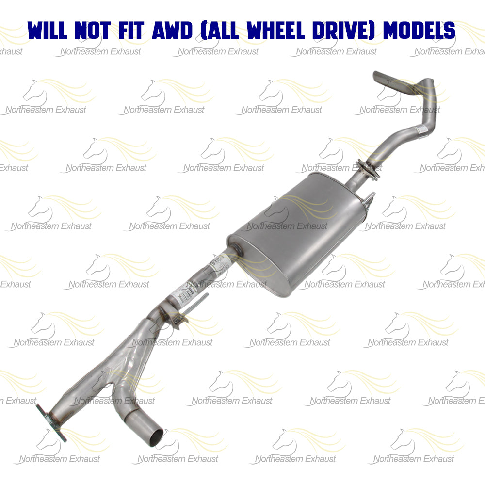 Stainless Steel Exhaust Tail Pipe & Muffler Kit fits: 2005-2006 Armada 5.6L