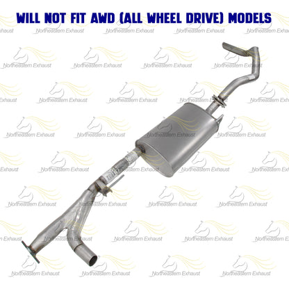 Stainless Steel Exhaust Tail Pipe & Muffler Kit fits: 2005-2006 Armada 5.6L