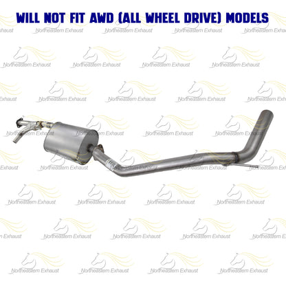 Stainless Steel Exhaust Tail Pipe & Muffler Kit fits: 2005-2006 Armada 5.6L