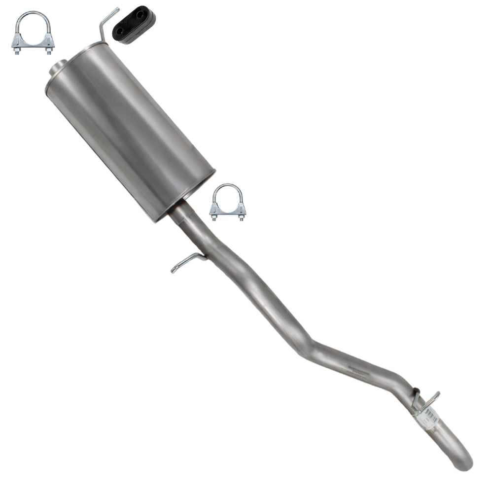 2007 Chevrolet Colorado & GMC Canyon 2.9L & 3.7L Exhaust Muffler & Tail Pipe | Stainless Steel