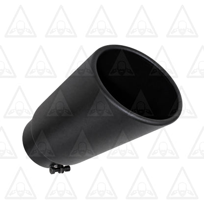 Black Powder-Coated Exhaust Tip 4.9" ID x 5.13" OD x 15" Long