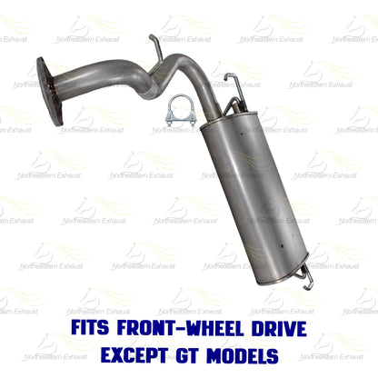 2009-2010 Pontiac Vibe 2.4L FWD Extension Pipe & Muffler Exhaust Kit | Stainless Steel