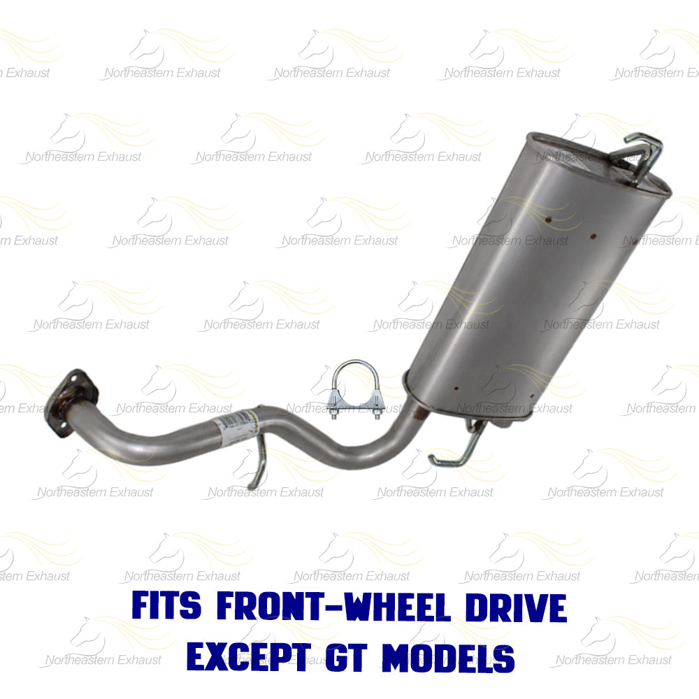 2009-2010 Pontiac Vibe 2.4L FWD Extension Pipe & Muffler Exhaust Kit | Stainless Steel