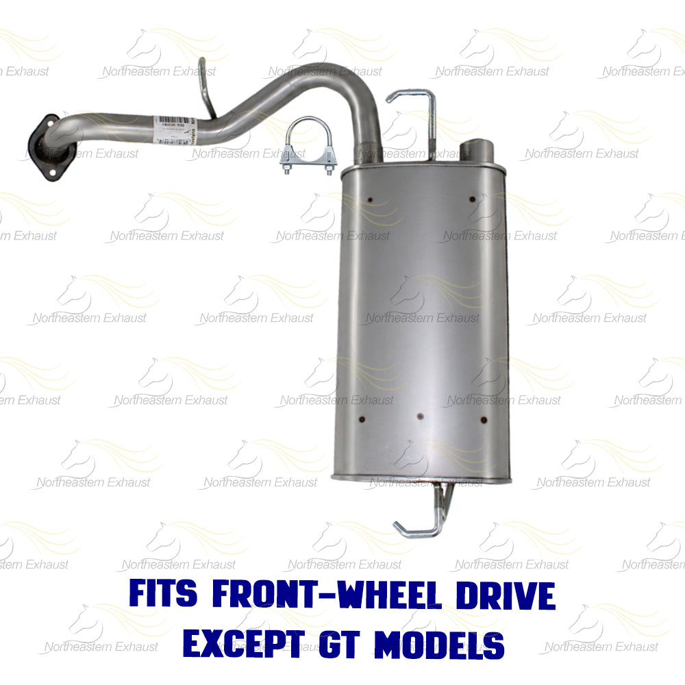 2009-2010 Pontiac Vibe 2.4L FWD Extension Pipe & Muffler Exhaust Kit | Stainless Steel