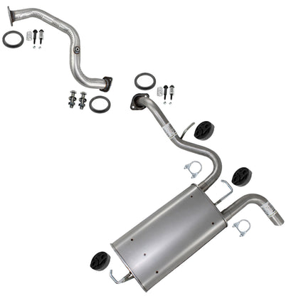 2009-2010 Pontiac Vibe 2.4L Front Pipe Extension Pipe Muffler & Tail Pipe Exhaust Kit | Direct-Fit
